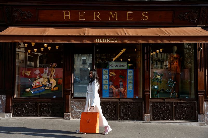 Hermes sales rise, with U.S. prices rising 5% more than elsewhere