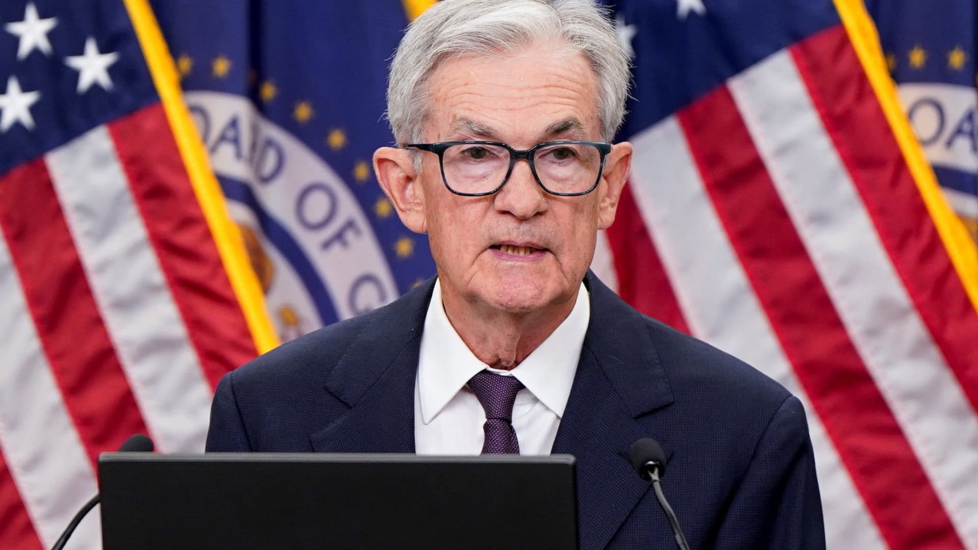 Fed Chief Powell says stock prices appear ‘fairly highly valued’