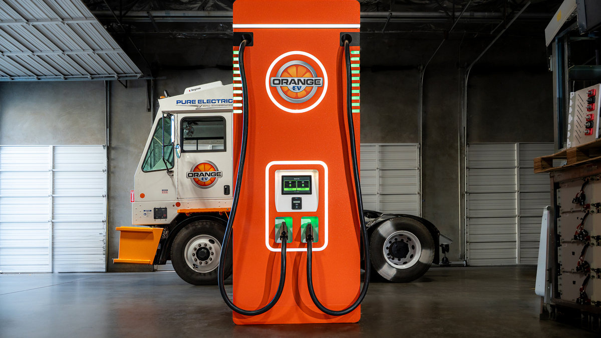 Orange EV, OptiGrid unveil the Orange Juicer at IANA Expo