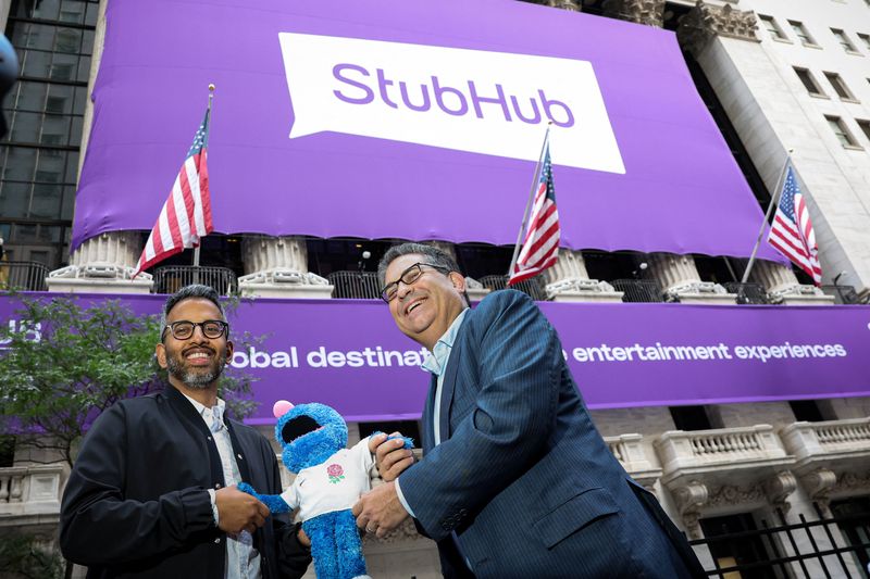 Ticketing platform StubHub valued at $9.3 billion in NYSE debut