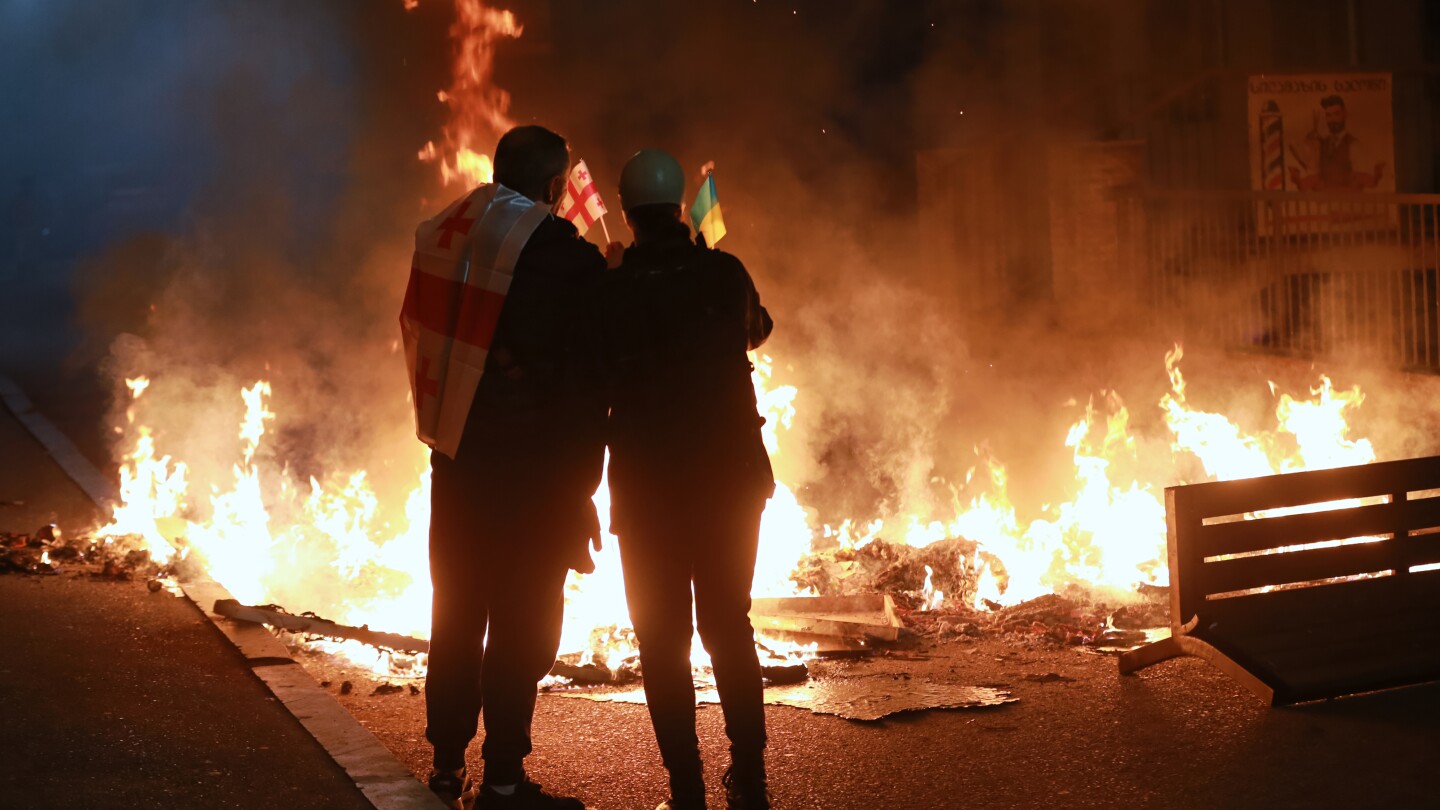 Georgia launches sweeping crackdown on dissent as opposition blocs boycott local election, in photos