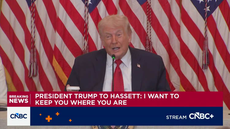 President Trump implies Kevin Hassett will not be the choice for Fed chair